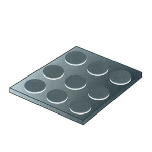 TAPPETO GOM/BOLLE/NERO IND.LE H 120