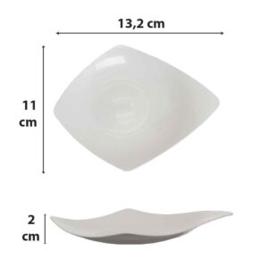 PIATTINO FING BIANCO cm11x13 - 240pz