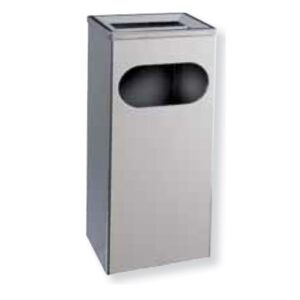 POSACENERE G/CARTE INOX 27 LT RETT