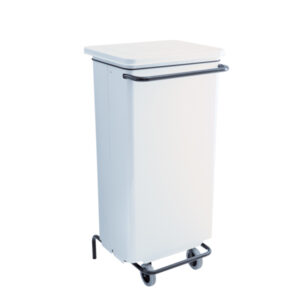 CONTENITORE C/PEDALE 110LT BIANCO