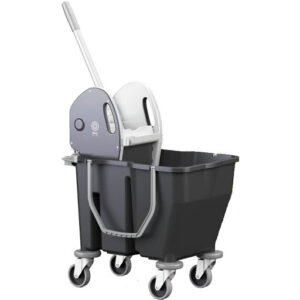 SECCHIO DOPPIO C/RUOTE DAM BLACK IPC 12+18 LT