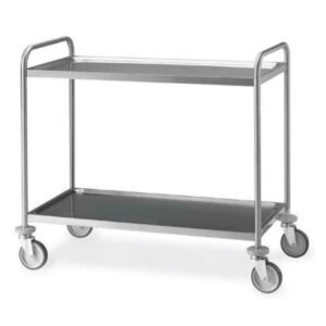 CARRELLO INOX 2 PIANI 100x50