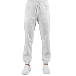 PANTALONE BIANCO C/ELASTICO CAVIGLIA - ISACCO