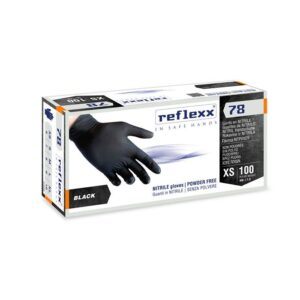 GUANTI MONONITR NERO REFLEX78  100 pz