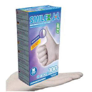 GUANTI SMILEXFEBI S/POLV 100 pz