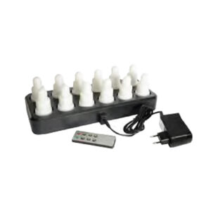 KIT 12 CAND. LED RICARIC. MULTICOLOR