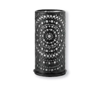 PORTACANDELE LED NERO BILLY 4 pz