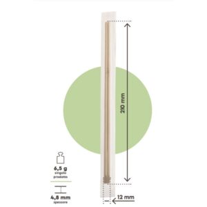BACCHETTE SUSHI IMB BIANCA 100pz