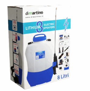 POMPA ZAINO ELETTRICA LITHIUM 8 LT 3,5 BAR
