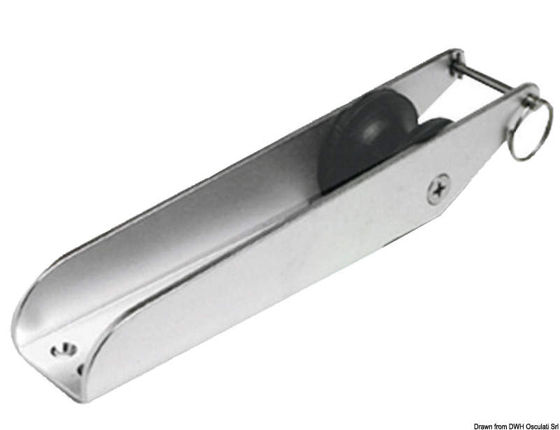 Musone di prua inox 280 x 55 mm