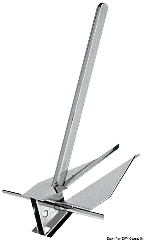 Ancora tipo Danforth inox 12 kg
