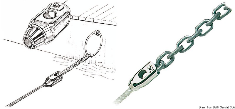Adattatore cima/catena 10/6 mm