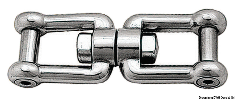 Girella inox grillo/grillo con perno a filo 10 mm