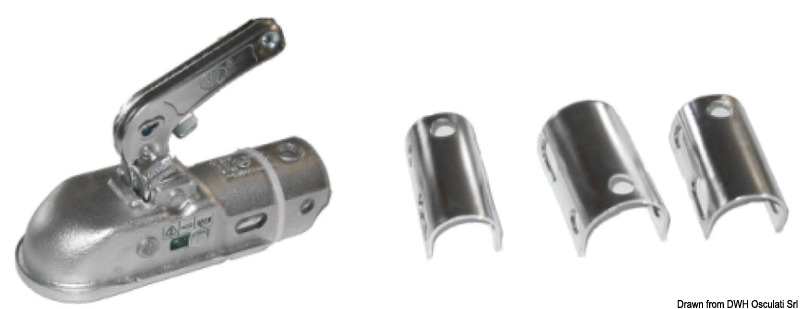 Gancio traino tondo da 35 a 50 cm max 1300 kg