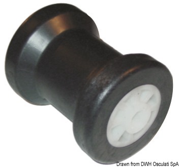 Rullo centrale PVC Ø foro 15 mm