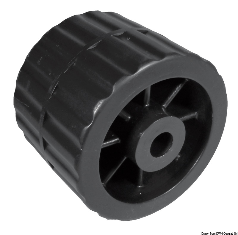 Rullo laterale nero Ø 15 mm