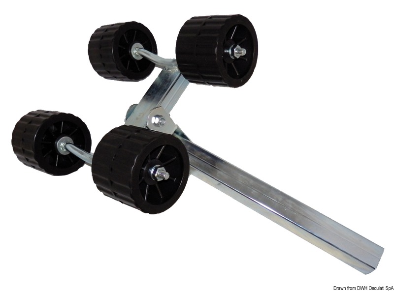 Rullo laterale doppio tubo quadro