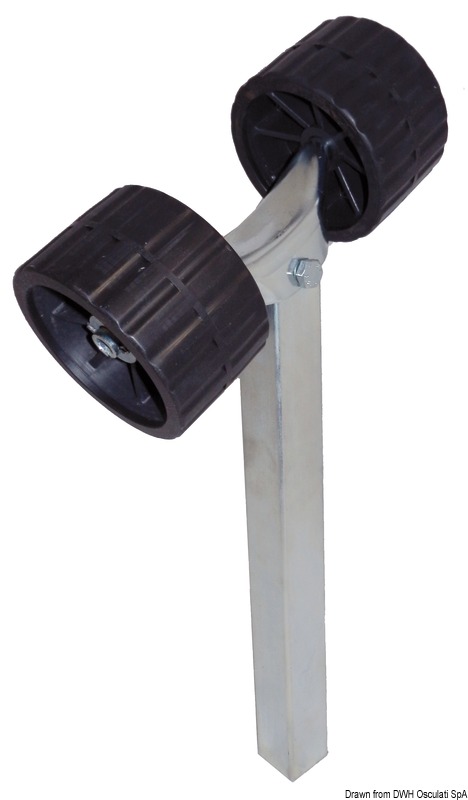 Rullo basculante fisso laterale 40 mm