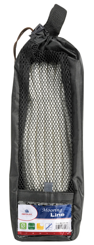 Cima ormeggio impiombata 10 mm x 6 m bianca