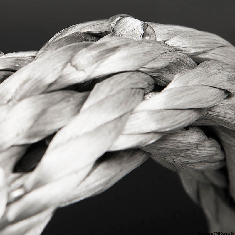 Treccia Oblix scalzata 4 mm grigio
