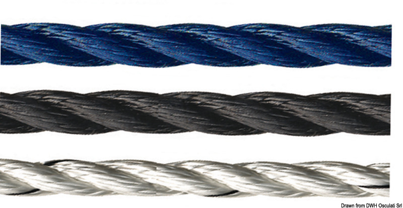 Cima Marlow 3 capi bianca mm 10