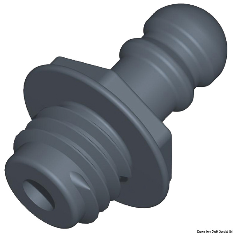 Perno filettato corto pallina lunga con collare