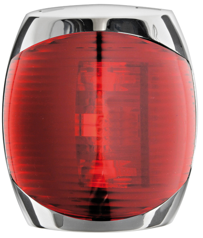 Fanale di via Sphera II inox rosso