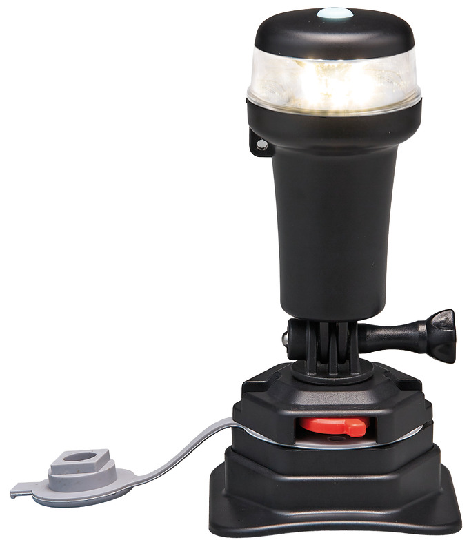 Luce di via bianca 360° base snodo swivel