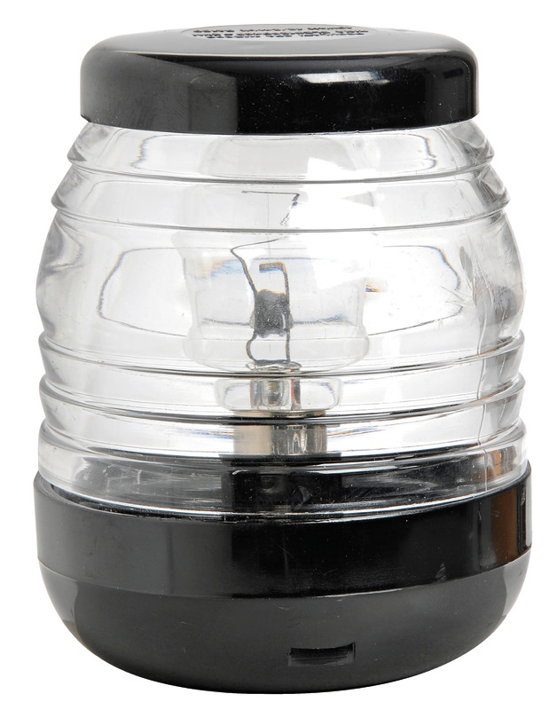 Fanale testa albero bianco/nero 360° 12 V