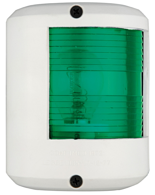 Fanale U78 verde/bianco 12 V