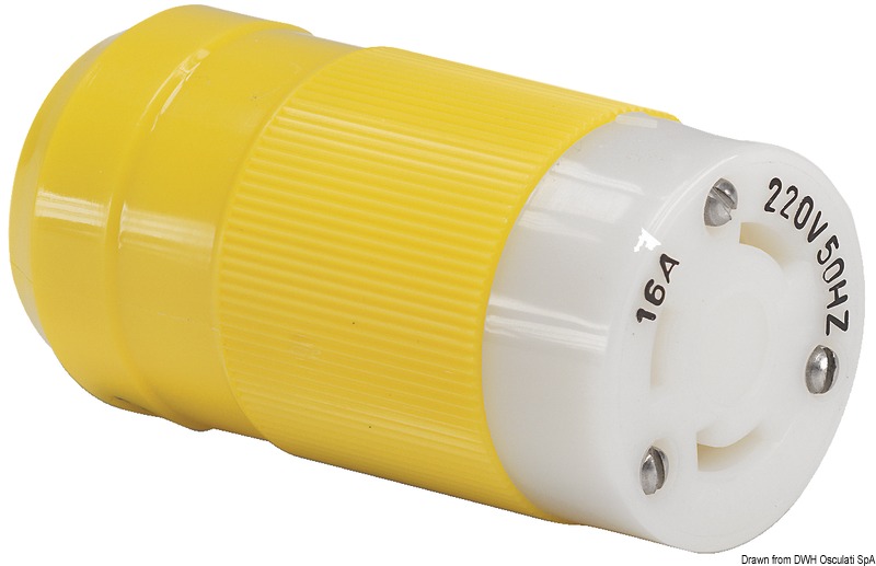 Spina inox Marinco femmina 16 A