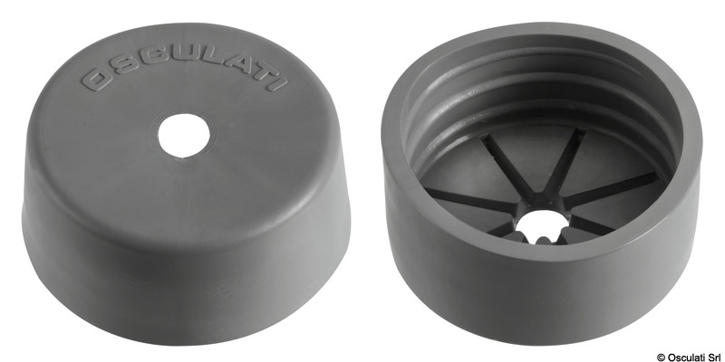 Tappo in plastica per tubo grigio 16.104.40