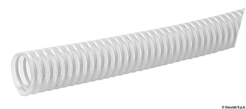 Tubo con spirale in PVC bianco 20 mm