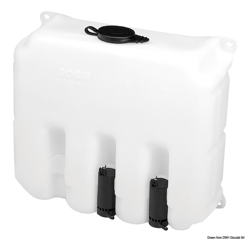 Lavavetri 9,7 l 2 pompe 24 V