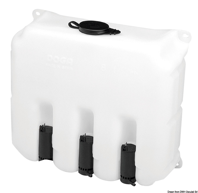 Lavavetri 9,7 l 3 pompe 24 V