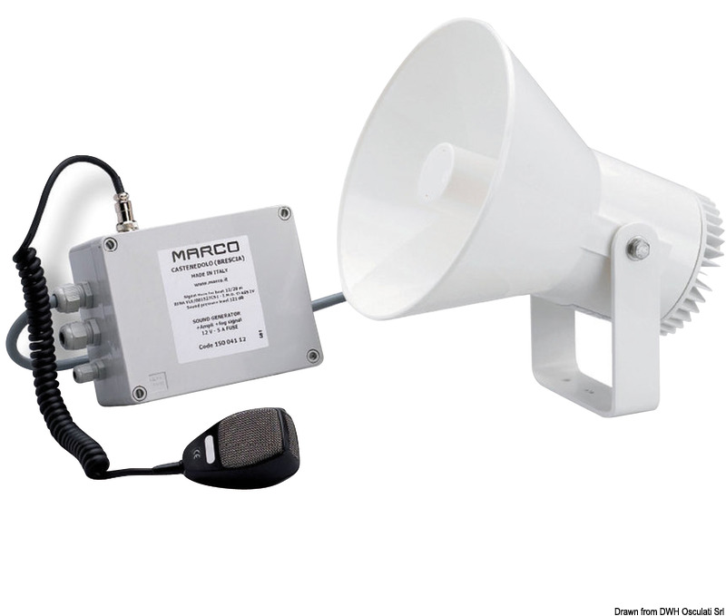 Tromba omologata 12 V con sirena