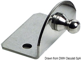 Piastrina 90° compact sfera 10 mm esterno