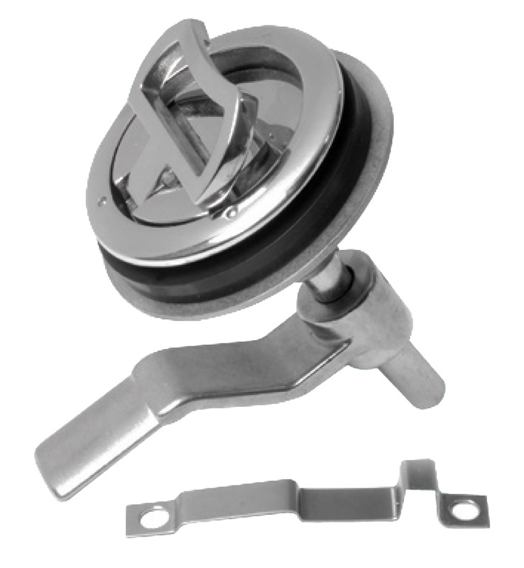 Alzapagliol inox + serratura