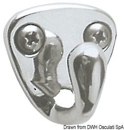 Gancio inox fuso 27x27 mm