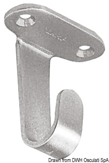 Gancio inox a  soffitto mm 45