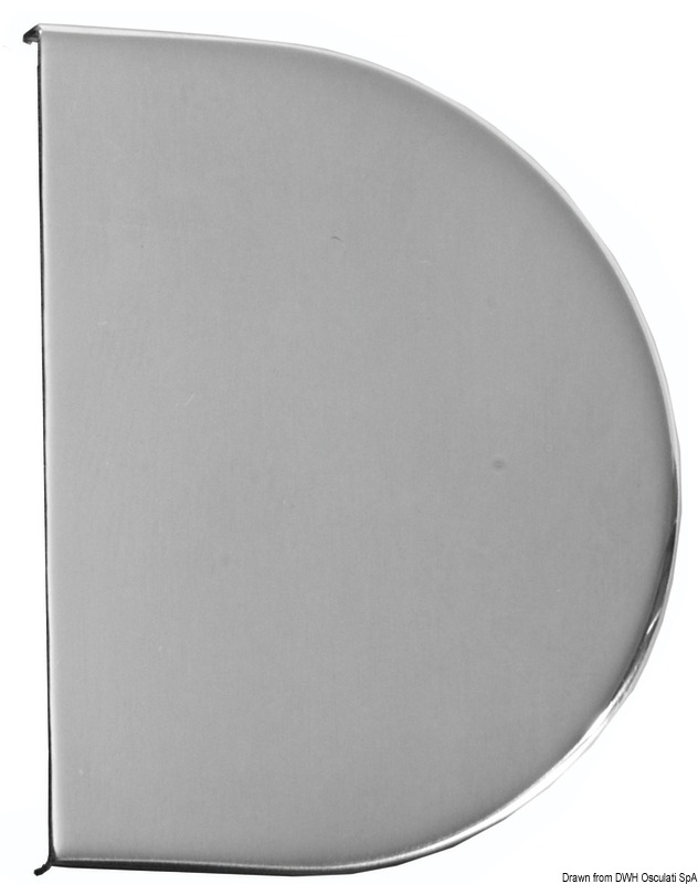Copricerniera inox
