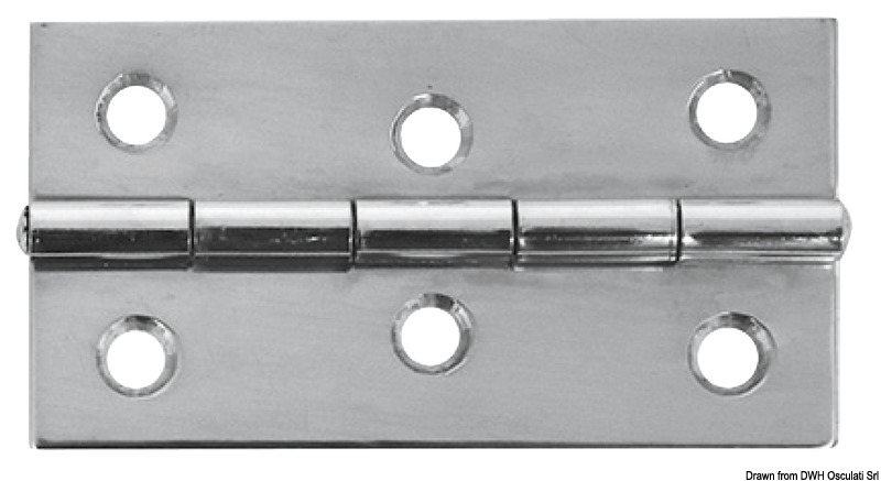 Cerniera inox mm 75x40