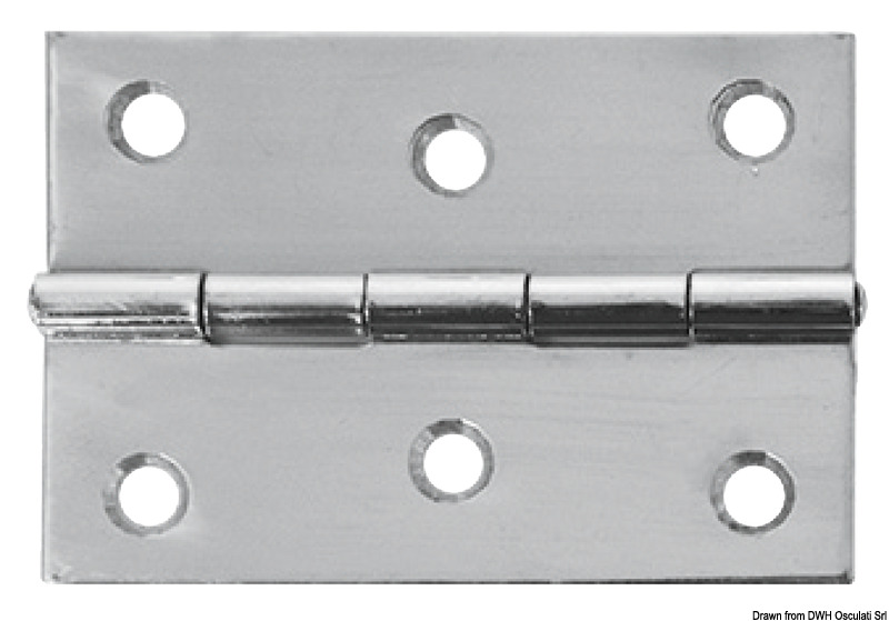 Cerniera inox mm 75x50