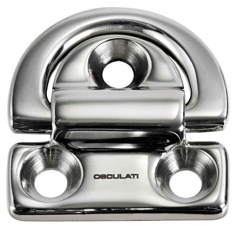 Pad eye 46x46 mm anello 6 mm carico di rottura 2200 kg