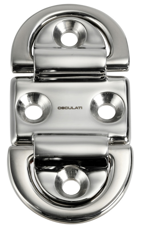 Pad eye 45x87 mm doppio anello 6 mm BL 3600 kg