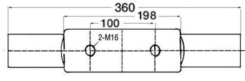 Bitta inox Nordik 360 mm