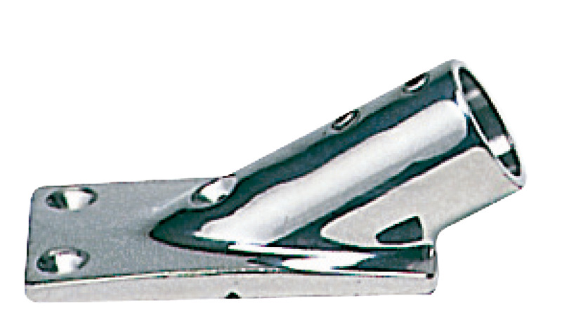 Base inox inclinata 30° 22 mm