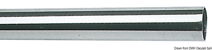Tubo inox 20 mm x 1 mm x 2 m