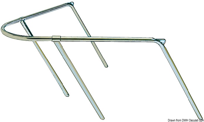 Pulpito prua inox 80x90x45 cm