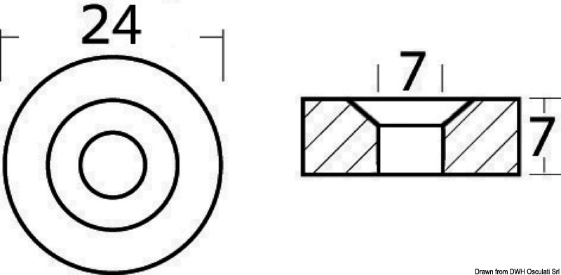 Anodo alluminio Mercury/Mariner